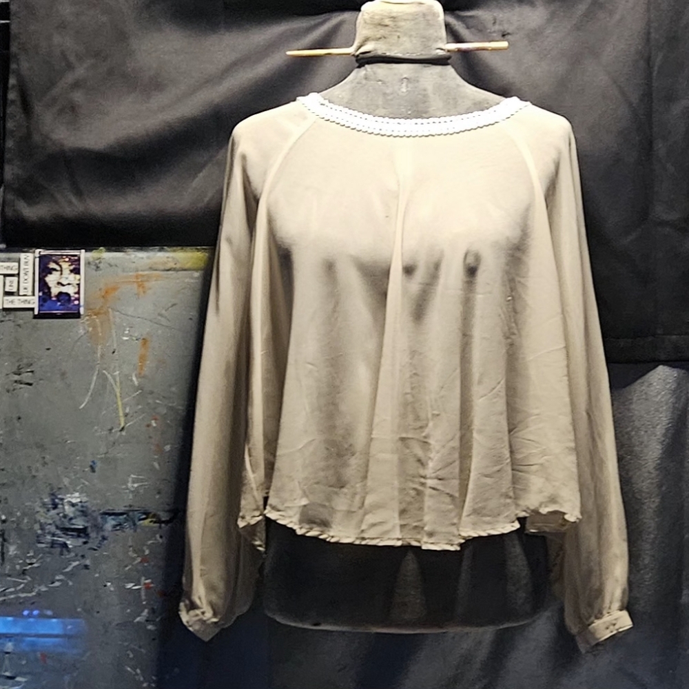 Brand Unknown Sheer Backless Top
